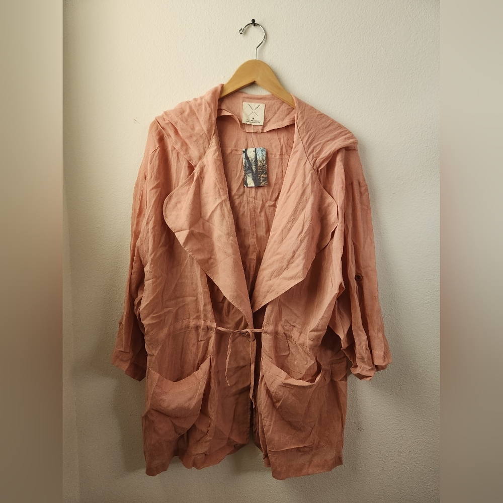 Anthropologie Pins and Needles Women's Featherweight Hooded Jacket Medium‎ NWT